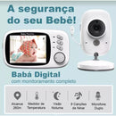 Baba Eletrônica Com Monitor Visão Noturna, Câmera c/ Audio Sensor de Temperatura MING