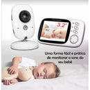 Baba Eletrônica Com Monitor Visão Noturna, Câmera c/ Audio Sensor de Temperatura MING