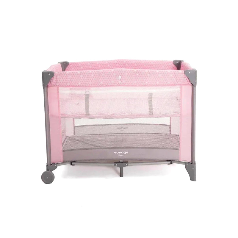 Berço Cercado Portátil para Bebê Sleep até 18kgs Rosa Voyage