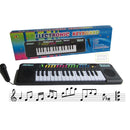 Teclado Piano com Microfone Infantil Brinquedo