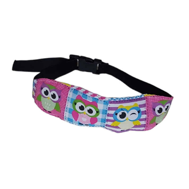 Kit Almofada de pescoço + Faixa Apoio Suporte Cabeça de Criança Cadeirinha Carro Para Viagens