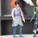 Kit Bonecos Naruto Shippuden Articulado Sasuke Brinquedo
