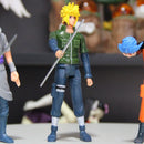 Kit Bonecos Naruto Shippuden Articulado Sasuke Brinquedo