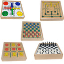 Jogos de Mesa 5x1 Xadrez, Dama, Ludo, Trilha, Jogo da Velha Educativos Jogos Classicos Zaramela