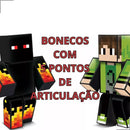 Kit Bonecos Minecraft Athos E Cadres Youtubers 25cm 2un