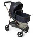 KIT Carrinho De Bebê + Bebê Conforto Passeio Napoli Moisés Travel System Preto Cobre Galzerano