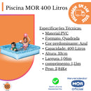 Piscina Retangular Infantil 400 Litros Verão Mor