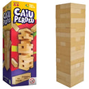 Jogo Jenga Caiu Perdeu Jogo Torre Madeira 54 Peças Desenvolve Coordenação Motora brinquedo
