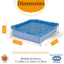 Piscina Retangular Infantil 400 Litros Verão Mor
