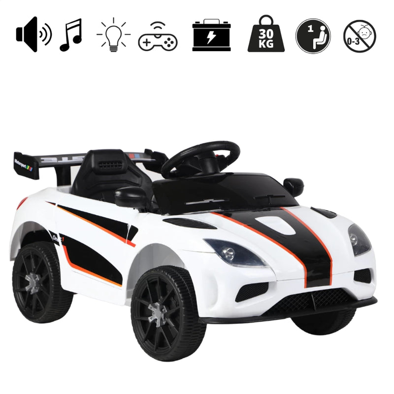Carrinho Elétrico Carro De Passeio Infantil 12v Motorizado Luz E Som Controle Remoto