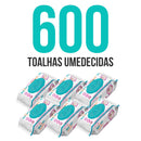 Kit com 6 Lenços/Toalhas Umedecidas Baby Star C/100