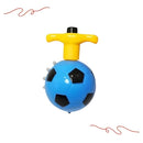 Pião Bola Musical Luminoso Com Luz e Som Lançador Automatico em Formato de Bola