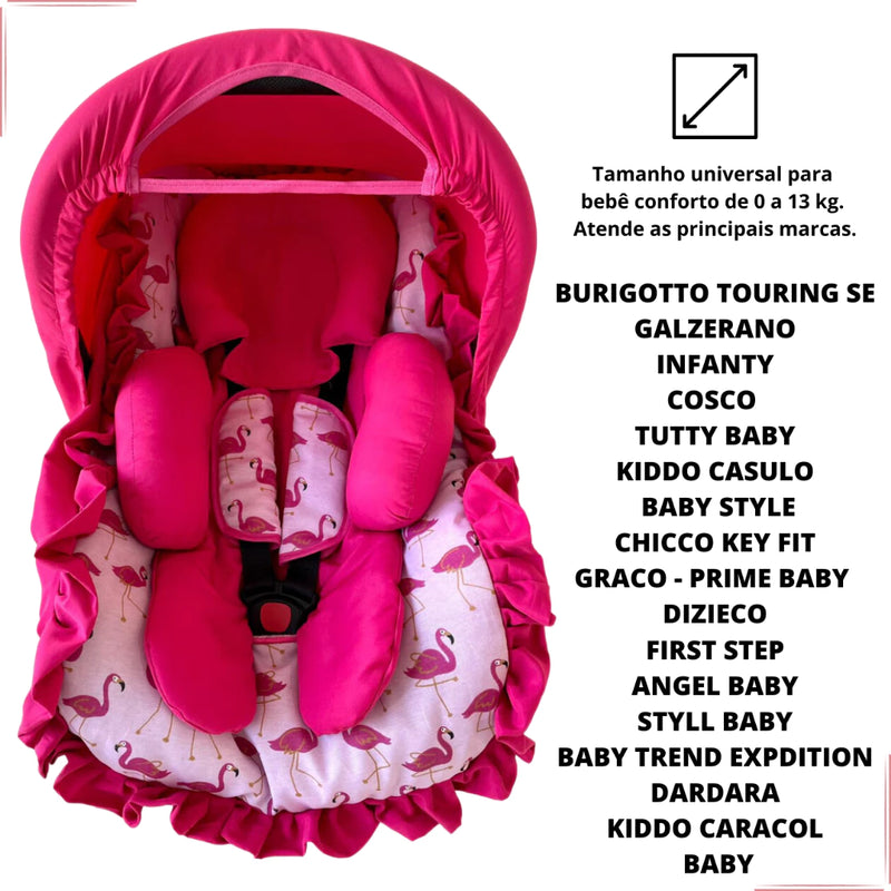 Kit Capa Bebê Conforto Completo Galzerano Cosco Burigotto Voyage Safety 1 st TUTTY BABY Maxi Cosi