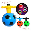 Pião Bola Musical Luminoso Com Luz e Som Lançador Automatico em Formato de Bola