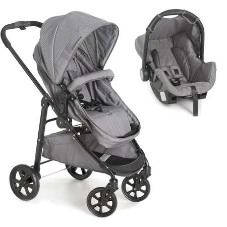 KIT Carrinho De Bebê + Bebê Conforto Passeio Galzerano Olympus Moisés 3 em 1 Travel System