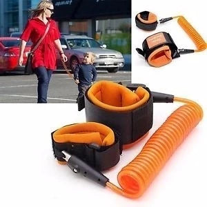 Pulseira de Segurança Infantil c/ Cordão Guia De Pulso Anti Perdido Criança Bebê