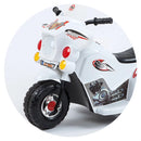 Moto Motinha Elétrica Infantil Com Som, Luz, Sirene de Polícia e Baú Zippy Toys