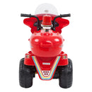 Moto Motinha Elétrica Infantil Com Som, Luz, Sirene de Polícia e Baú Zippy Toys