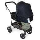 KIT Carrinho De Bebê + Bebê Conforto Passeio Napoli Moisés Travel System Preto Cobre Galzerano